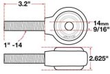 SPC Performance xAxis Rod End Ball Joint thumbnail 5