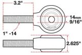 SPC Performance xAxis Rod End Ball Joint thumbnail 6