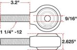 SPC Performance xAxis Rod End Ball Joint thumbnail 6