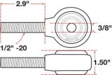 SPC Performance xAxis Rod End Ball Joint thumbnail 4