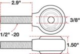 SPC Performance xAxis Rod End Ball Joint thumbnail 5