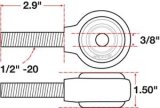 SPC Performance xAxis Rod End Ball Joint thumbnail 4