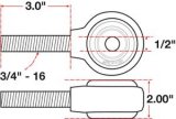 SPC Performance xAxis Rod End Ball Joint thumbnail 4