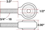 SPC Performance xAxis Rod End Ball Joint thumbnail 5