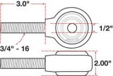 SPC Performance xAxis Rod End Ball Joint thumbnail 2