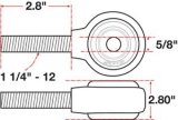 SPC Performance xAxis Rod End Ball Joint thumbnail 5