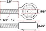 SPC Performance xAxis Rod End Ball Joint thumbnail 2