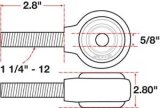 SPC Performance xAxis Rod End Ball Joint thumbnail 6
