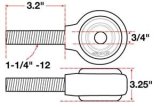 SPC Performance xAxis Rod End Ball Joint thumbnail 4