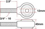 SPC Performance xAxis Rod End Ball Joint thumbnail 4