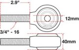 SPC Performance xAxis Rod End Ball Joint thumbnail 5
