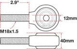 SPC Performance xAxis Rod End Ball Joint thumbnail 3