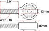 SPC Performance xAxis Rod End Ball Joint thumbnail 4