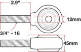 SPC Performance xAxis Rod End Ball Joint thumbnail 6