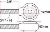 SPC Performance xAxis Rod End Ball Joint thumbnail 2