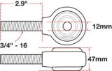 SPC Performance xAxis Rod End Ball Joint thumbnail 4