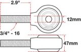 SPC Performance xAxis Rod End Ball Joint thumbnail 5
