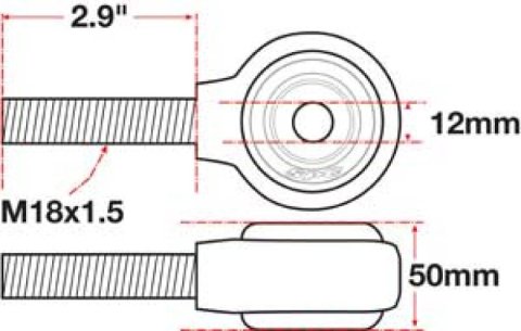 SPC Performance xAxis Rod End Ball Joint thumbnail 5