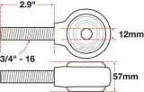 SPC Performance xAxis Rod End Ball Joint thumbnail 2