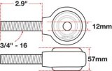 SPC Performance xAxis Rod End Ball Joint thumbnail 4