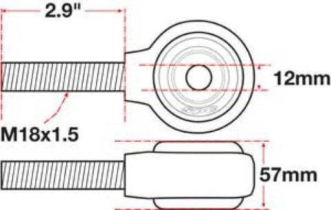 SPC Performance xAxis Rod End Ball Joint thumbnail 4