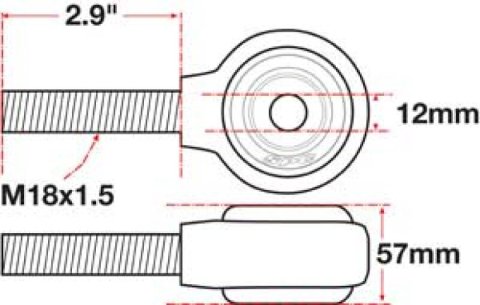 SPC Performance xAxis Rod End Ball Joint thumbnail 6