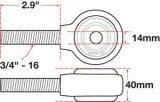 SPC Performance xAxis Rod End Ball Joint thumbnail 5