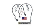 Superlift 95-97 Ford Ranger w/ 4-6in Lift Kit (Pair) Bullet Proof Brakes Hoses thumbnail 2