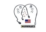 Superlift 95-97 Ford Ranger w/ 4-6in Lift Kit (Pair) Bullet Proof Brakes Hoses thumbnail 3
