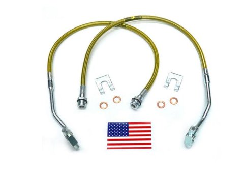 Superlift 90-96 Ford F-150/Bronco w/ 4-6in Lift Kit (Pair) Bullet Proof Brake Hoses thumbnail 1