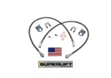 Superlift 76-86 Jeep CJ5 / CJ7 3in plus Lift (Single) Bullet Proof Brake Hose thumbnail 4