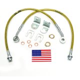 Superlift 97-05 Jeep Wrangler TJ w/ 4-6in Lift Kit (Pair) Bullet Proof Brake Hoses thumbnail 2
