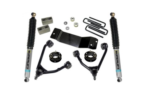 Superlift 14-18 Chevy Silv 1500 4WD 3.5in Lift Kit w/Alum/Steel Control Arms & Bilstein Rear Shocks thumbnail 2