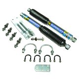 Superlift 73-91 GM 1/2 Ton 4WD Vehicles Solid Axle Dual Steering Stabilizer Kit w/ SS Shocks by BIL thumbnail 2