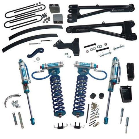 Superlift 05-07 Ford F-250/F-350 SD 4WD 8in Lift Kit w/Repl Radius Arms & King Coilovers Rear Shocks