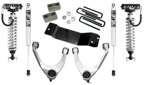 Superlift 14-19 Chevy Silv 4WD 3.5in Lift Kit w/ Alum Cntrl Arms Fox Front Coilover & 2.0 Rear