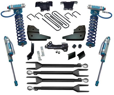 Superlift 2023 Ford F-250/F-350 4WD 4in 4-Link Lift Kit w/King Coilovers & Rear Reservoir Shocks