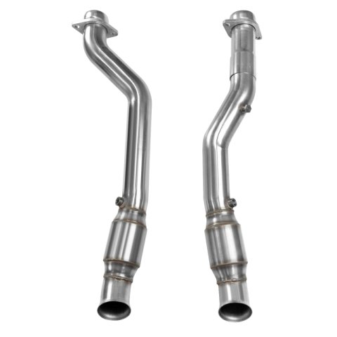 Kooks 2018+ Jeep Grand Cherokee TrackHawk 6.2L 3in Inlet x 3in OEM Outlet Catted SS Connection Pipes thumbnail 3