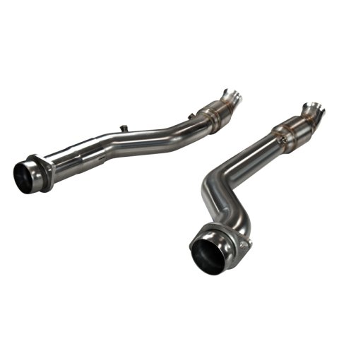 Kooks 2018+ Jeep Grand Cherokee TrackHawk 6.2L 3in Inlet x 3in OEM Outlet Catted SS Connection Pipes thumbnail 4