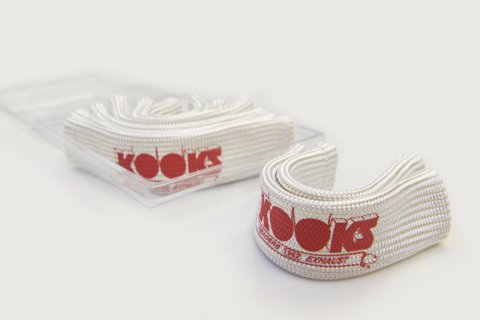 Kooks Universal Spark Plug Sleeve Set - Natural w/Red Logo (Set of 8) thumbnail 3