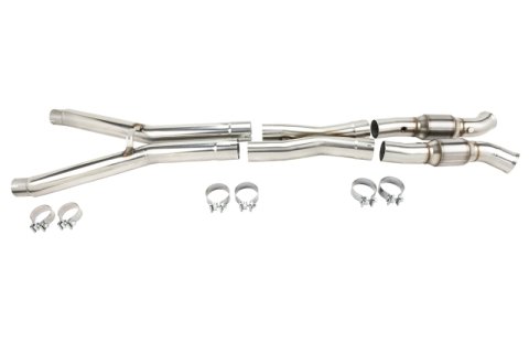 Kooks 09-13 Chevrolet Corvette C6 LS2/LS3 6.0L/6.2L 3in x 3in Catted SS X-Pipe Conn to 2.5in OEM Exh thumbnail 4