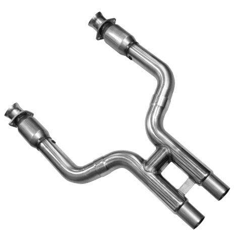 Kooks 07-10 Ford Mustang Shelby GT500 1-3/4 x 3 Header & Green Catted H-Pipe Kit thumbnail 2