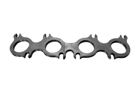 Kooks Ford Coyote Engine Header Flange 3/8 Thick SS Round Ports for 1-7/8 Primaries thumbnail 2