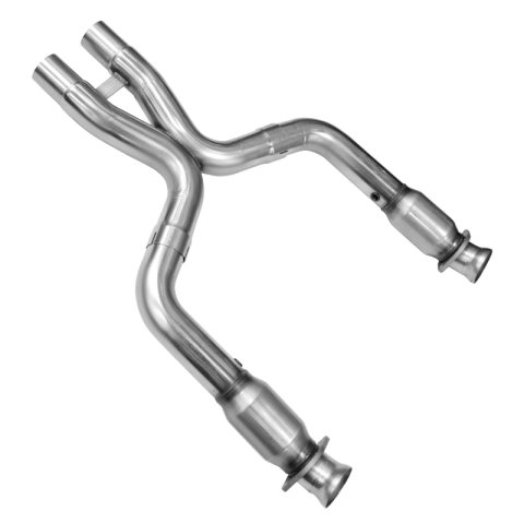 Kooks 11-14 Ford Mustang GT 5.0L 4V 3in x 2 3/4in OEM Exhaust GREEN Cat X Pipe Kooks HDR Req thumbnail 1
