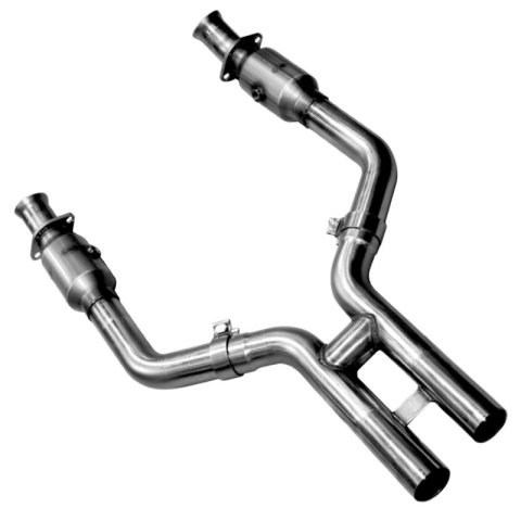 Kooks 11-14 Ford Mustang GT 5.0L 4V 3in x 2 3/4in OEM Exhaust GREEN Cat H Pipe Kooks HDR Req thumbnail 1