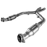 Kooks 05-10 Ford Mustang GT 2 1/2in x 2 1/2in OEM Exhaust GREEN Cat X Pipe thumbnail 7