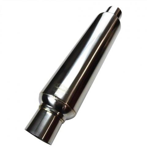 Kooks Universal 2 1/2in Round Muffler 14in Long. Pol SS thumbnail 3