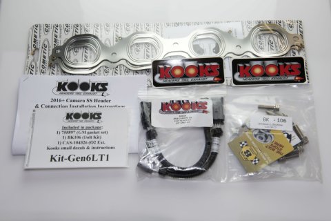 Kooks 2016 + Chevrolet Camaro SS 1 7/8in x 3in SS Longtube Headers w/ Catted Connection Pipes thumbnail 7