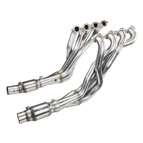 Kooks 2016+ Chevrolet Camaro SS 1 7/8in x 3in SS Longtube Headers w/ Green Catted Connection Pipes thumbnail 2