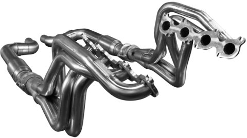 Kooks 2024 Ford Mustang GT V8 5.0L 1-3/4in SS Headers w/ GREEN Catted Connection Pipe thumbnail 2